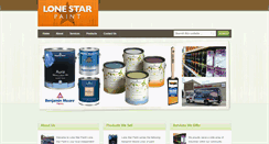 Desktop Screenshot of lonestarpaint.com